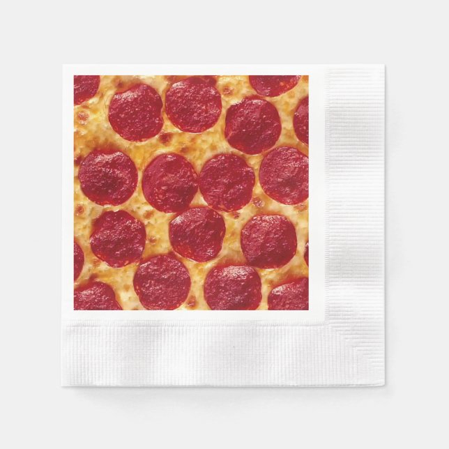 Servilleta De Papel pizza de pepperonis (Anverso)