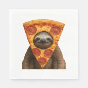 Servilleta De Papel Pizza de perezoso divertida broma extraña meme lin