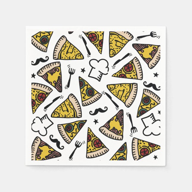 Servilleta De Papel Pizza Fiesta (Anverso)