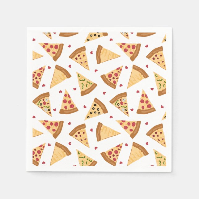 Servilleta De Papel Pizza Fiesta Napkins (Anverso)
