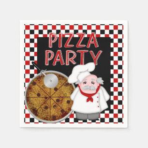 Servilleta De Papel Pizza Fiesta Papel Cocktail Napkins