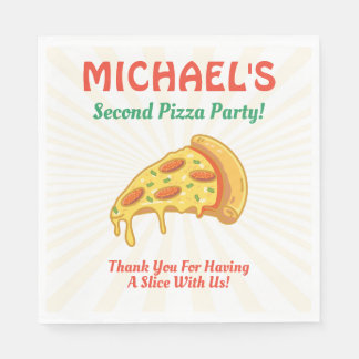 Servilleta De Papel Pizza Napkins Party Birthday