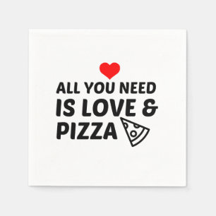 SERVILLETA DE PAPEL PIZZA Y AMOR