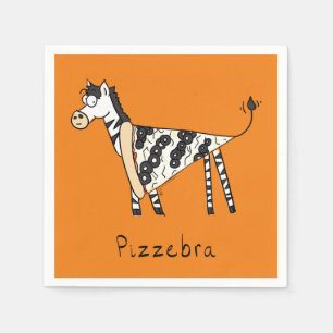 Servilleta De Papel Pizza Zebra Cute Kids Personalizado