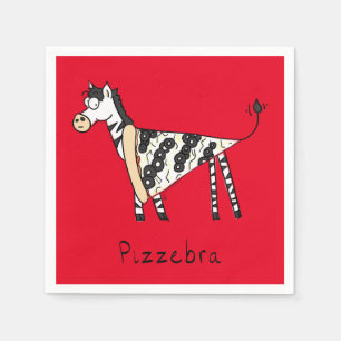 Servilleta De Papel Pizzebra Pizza Zebra Napkins