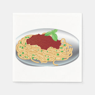 Servilleta De Papel Placa De Cuadros De Papel Espagueti