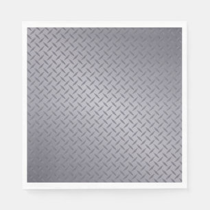 Servilleta De Papel Placa de diamante gris acero
