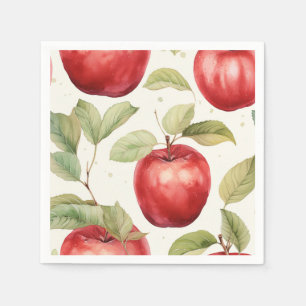 Servilleta De Papel Placa de manzana de cosecha encantadora