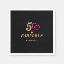 Placa de papel de 50 años para la fiesta de los ne