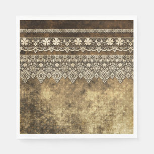 Servilleta De Papel Placa de papel de encaje vintage