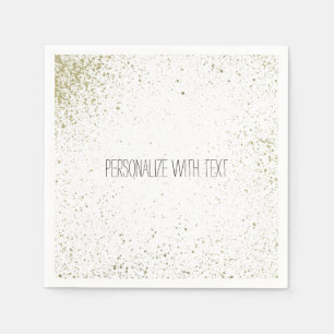 Servilleta De Papel Placa de pintura dorada