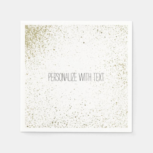 Servilleta De Papel Placa de pintura dorada (Anverso)