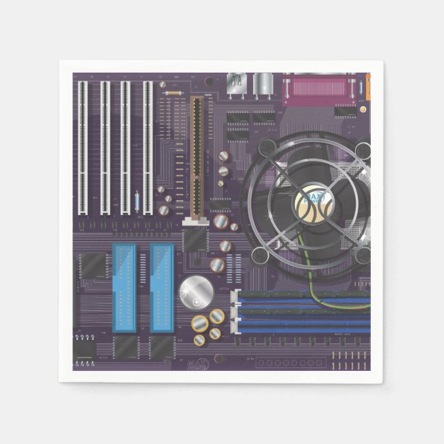 Servilleta De Papel Placa madre para equipos (Anverso)