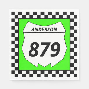 Servilleta De Papel Placa número de motocicleta sucia Personalizado Mo