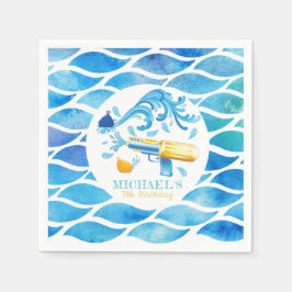 Servilleta De Papel Placa personalizada de papel de cumpleaños para un