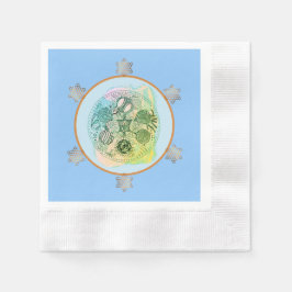 Servilleta De Papel Placa Séder de la Pascua del Resumen Verde Primari