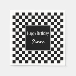 Servilleta De Papel Placas de papel de control negro personalizado