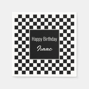 Servilleta De Papel Placas de papel de control negro personalizado