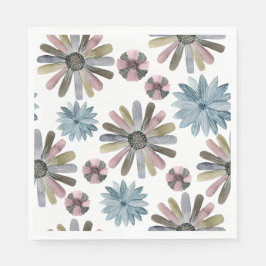 Servilleta De Papel Placas picnicas - Flores