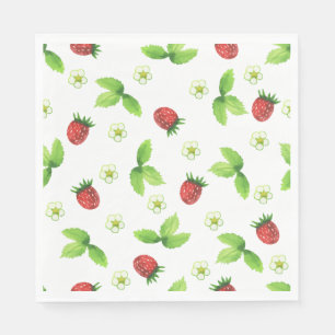 Servilleta De Papel Placas picnicas - Fresas