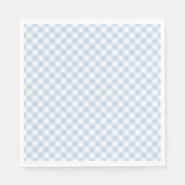 Servilleta De Papel Plaid Azul (Anverso)