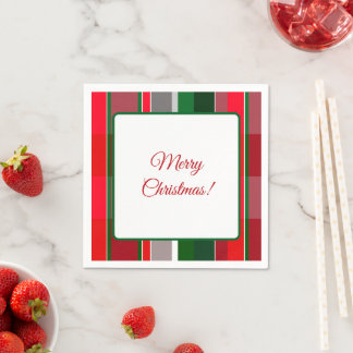 Servilleta De Papel Plaid Christmas Napkins
