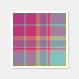 Servilleta De Papel Plaid Decorativo