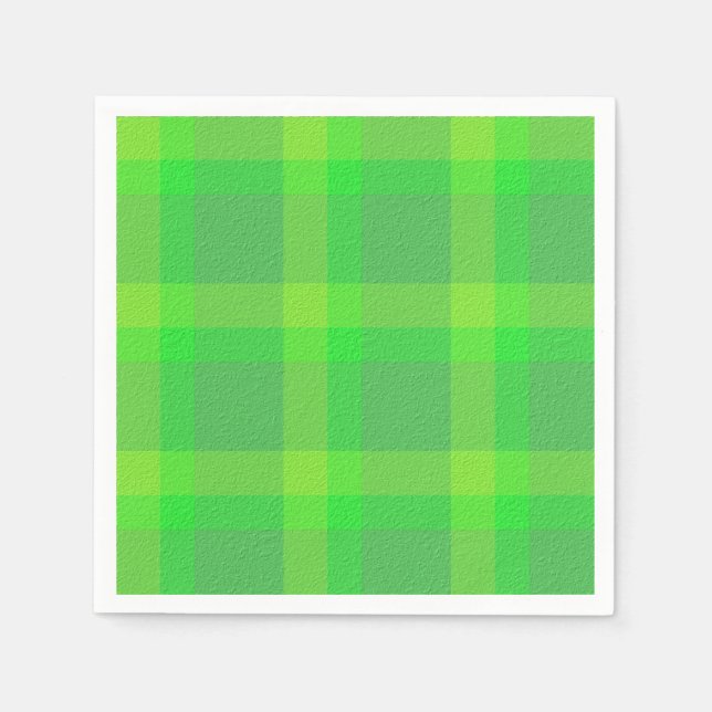 Servilleta De Papel  Plaid Decorativo  (Anverso)
