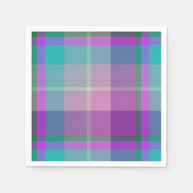 Servilleta De Papel  Plaid Decorativo  (Anverso)