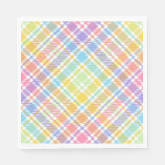 Servilleta De Papel Plaid Pastel