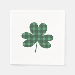 Servilleta De Papel Plaid Shamrock St Patricks Day