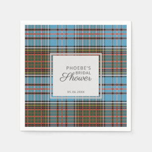 Servilleta De Papel Plaid Tartán Clan Anderson Boda Personalizada Rega