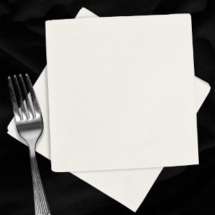 Servilleta De Papel Plain Ecru Off White Blank Cocktail Boda