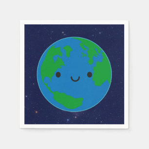 Servilleta De Papel Planeta feliz Tierra
