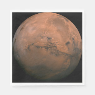 Servilleta De Papel Planeta Marte Valles Marineris Astronomía Papel