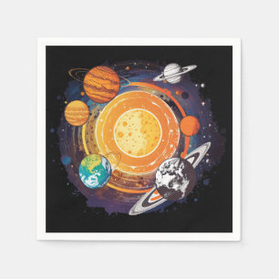 Servilleta De Papel Planetas