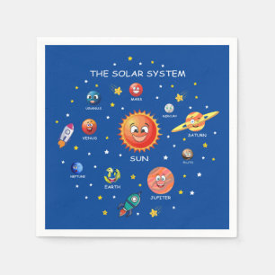 Servilleta De Papel Planetas de sistemas solares