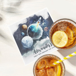 Servilleta De Papel Planetas del espacio exterior y el niño de los buq