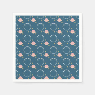 Servilleta De Papel Planetas rosados Moon Galaxy Fiesta de Cumpleaños