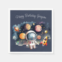 Servilleta De Papel Planetas ultraespaciales Blue