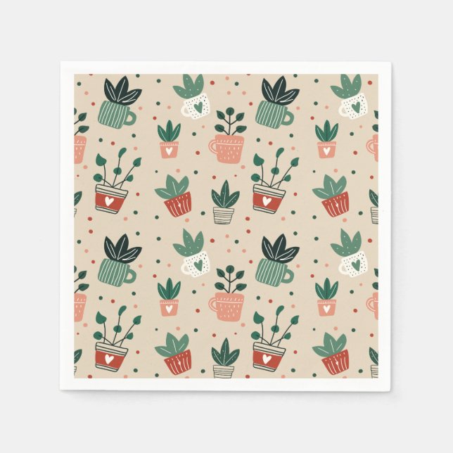 Servilleta De Papel Plant Lover Paper Napkins (Anverso)