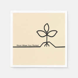 Servilleta De Papel Plant napkin