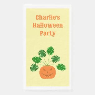 Servilleta De Papel Planta de Monstera de Halloween en Personalizado d