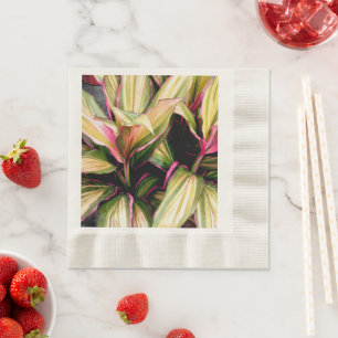 SERVILLETA DE PAPEL PLANTA TI HAWAIANA/FRANJAS MULTICOLOR
