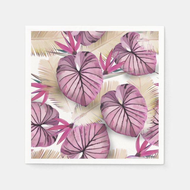 Servilleta De Papel Plantas exóticas (Anverso)