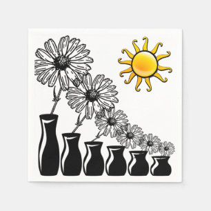 Servilleta De Papel Plantas y toallas de Fiesta solar