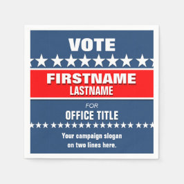 Servilleta De Papel Plantilla de campaña electoral política