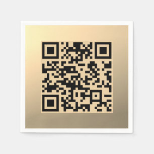 Servilleta De Papel Plantilla de código QR editable al instante Fals