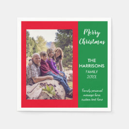 Servilleta De Papel plantilla de foto de navidades