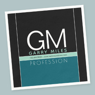 Servilleta De Papel Plantilla empresarial moderna   Personalizable Tod